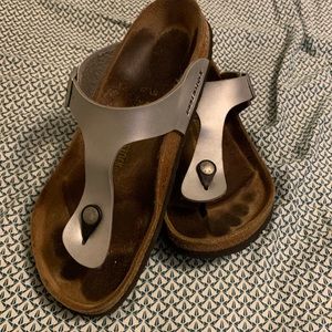 Silver Birkenstock’s